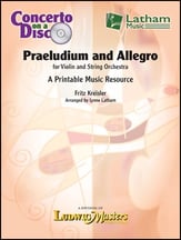 Praeludium and Allegro Orchestra sheet music cover